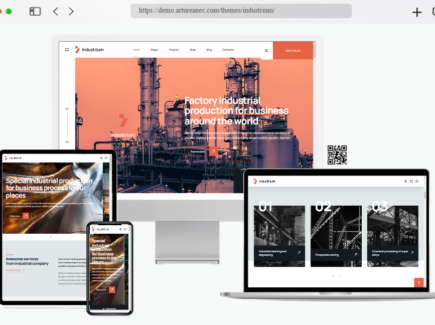 industrium industry factory wordpress theme