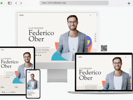 ober resume wordpress theme