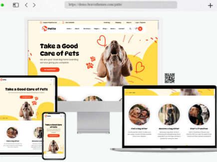 patte pet care pet shop wordpress theme