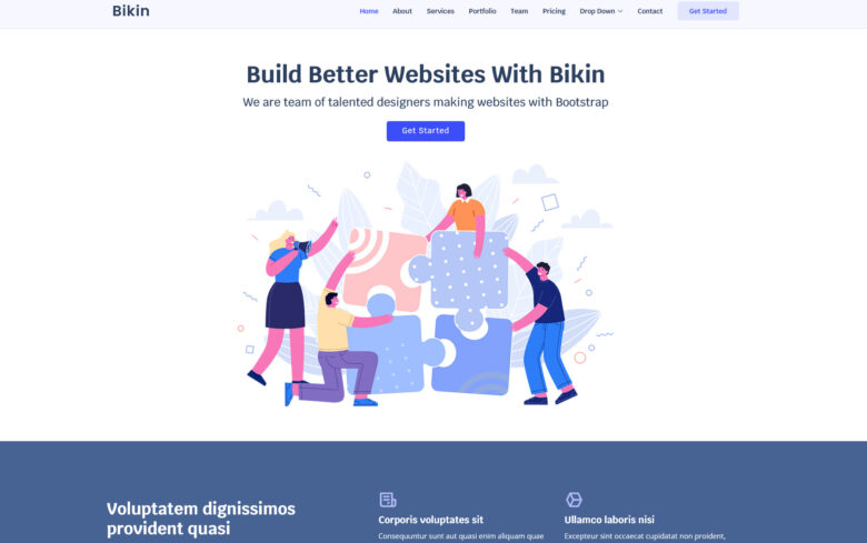 bikin bootstrap template