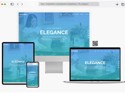 elegance free html onepage template