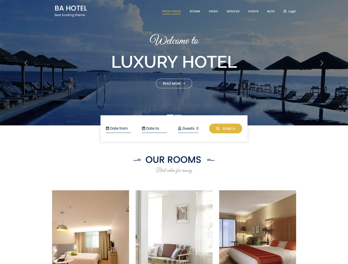 Free Hotel WordPress Themes 2021