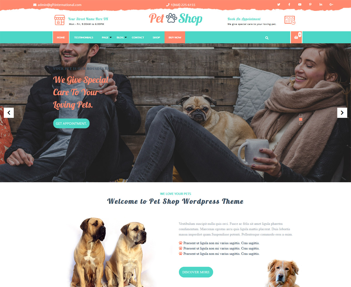 Free Pet WordPress Themes