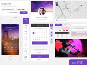 Free UI Kits Web Graphics PSD