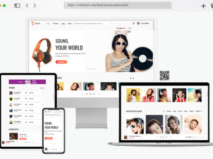 tunein e commerce music template