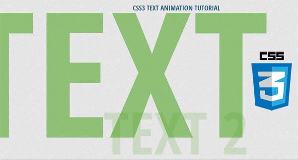 css3 text animation demo1