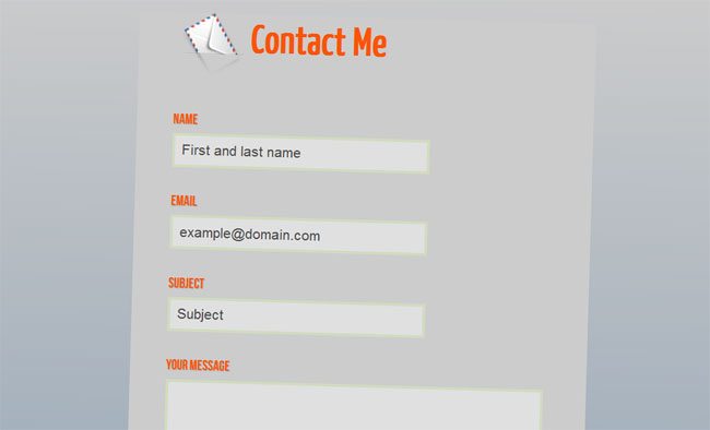 html5 contact form